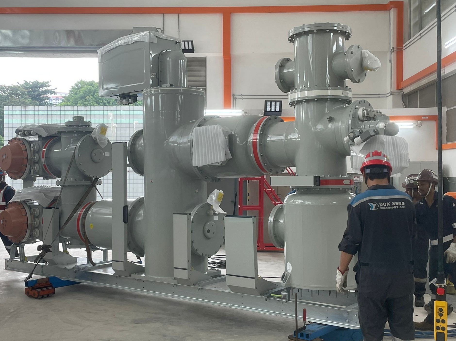 Delivery 66kV GIS on Site